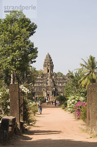 Bakong Tempel  AD881  Roluos Gruppe  in der Nähe von Angkor  UNESCO Weltkulturerbe  Siem Reap  Kambodscha  Indochina  Südostasien  Asien