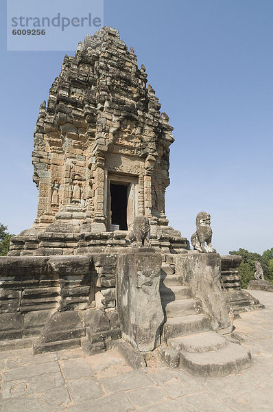 Bakong Tempel  AD881  Roluos Gruppe  in der Nähe von Angkor  UNESCO Weltkulturerbe  Siem Reap  Kambodscha  Indochina  Südostasien  Asien