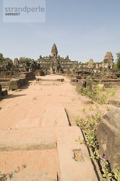 Bakong Tempel  AD881  Roluos Gruppe  in der Nähe von Angkor  UNESCO Weltkulturerbe  Siem Reap  Kambodscha  Indochina  Südostasien  Asien