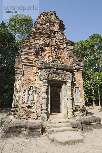 Preah Ko Tempel  AD879  Roluos Gruppe  in der Nähe von Angkor  UNESCO Weltkulturerbe  Siem Reap  Kambodscha  Indochina  Südostasien  Asien