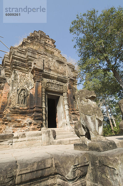 Preah Ko Tempel  AD879  Roluos Gruppe  in der Nähe von Angkor  UNESCO Weltkulturerbe  Siem Reap  Kambodscha  Indochina  Südostasien  Asien