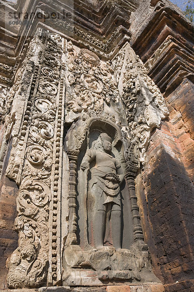 Preah Ko Tempel  AD879  Roluos Gruppe  in der Nähe von Angkor  UNESCO Weltkulturerbe  Siem Reap  Kambodscha  Indochina  Südostasien  Asien