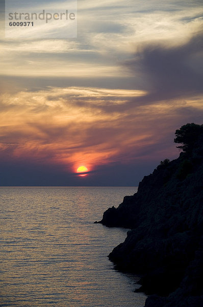 Europa Sonnenuntergang Griechenland Ionische Inseln