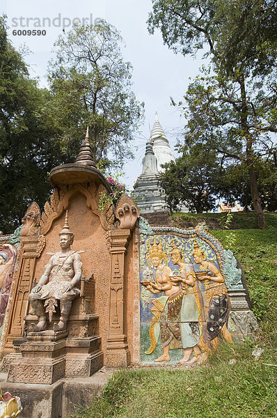 Wat Phnom  Phnom Penh  Kambodscha  Indochina  Südostasien  Asien