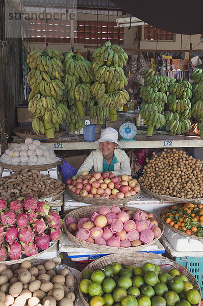 Markt in Kompong Thom  Kambodscha  Indochina  Südostasien  Asien