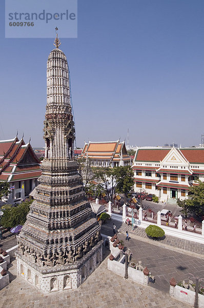 Wat Arun (Tempel der Morgenröte)  Bangkok  Thailand  Südostasien  Asien