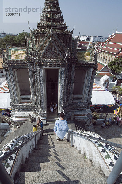 Wat Arun (Tempel der Morgenröte)  Bangkok  Thailand  Südostasien  Asien