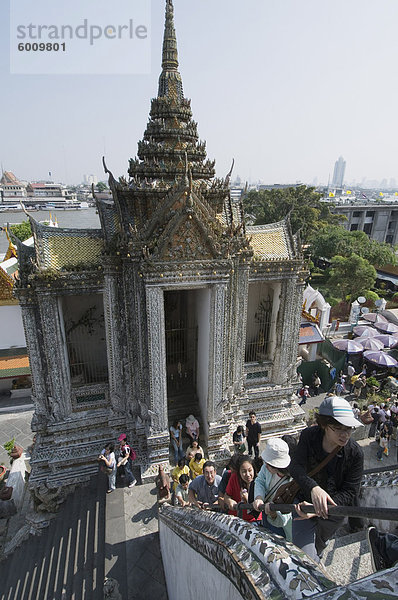 Wat Arun (Tempel der Morgenröte)  Bangkok  Thailand  Südostasien  Asien