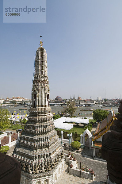 Wat Arun (Tempel der Morgenröte)  Bangkok  Thailand  Südostasien  Asien