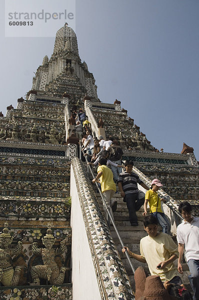 Wat Arun (Tempel der Morgenröte)  Bangkok  Thailand  Südostasien  Asien