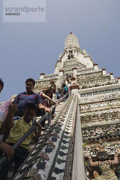 Wat Arun (Tempel der Morgenröte)  Bangkok  Thailand  Südostasien  Asien