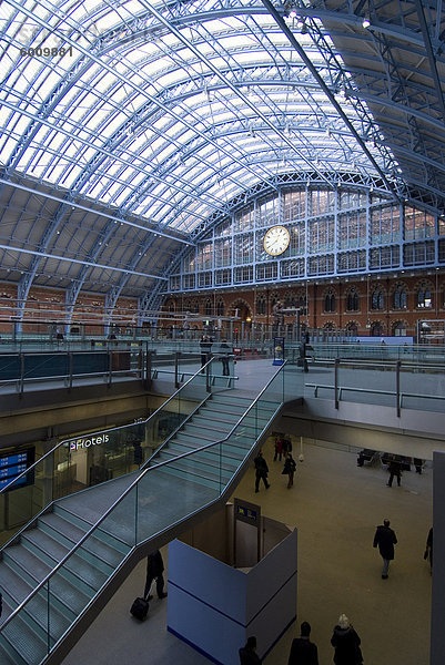 Internationalen Bahnhof St. Pancras  London  England  Vereinigtes Königreich  Europa