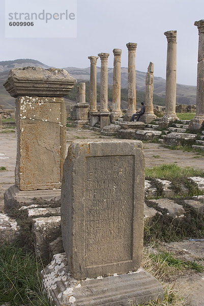 Forum  Djemila  UNESCO World Heritage Site  Algerien  Nord-Afrika  Nordafrika