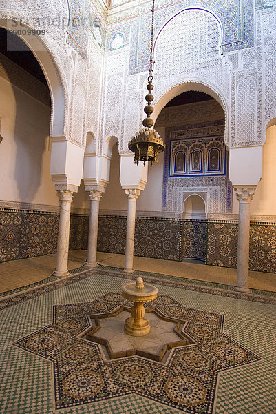 Moulay Ismael Mausoleum  Meknès  Marokko  Nordafrika  Afrika