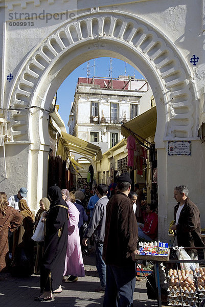 Gateway für das Medina  Tanger  Marokko  Nordafrika  Afrika