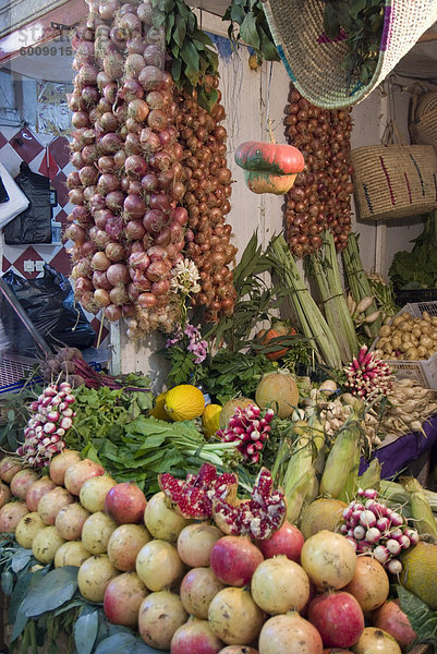 Markt Stand  Tanger  Marokko  Nordafrika  Afrika