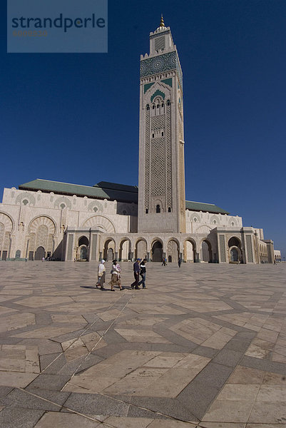 Hassan II Moschee  Casablanca  Marokko  Nordafrika  Afrika