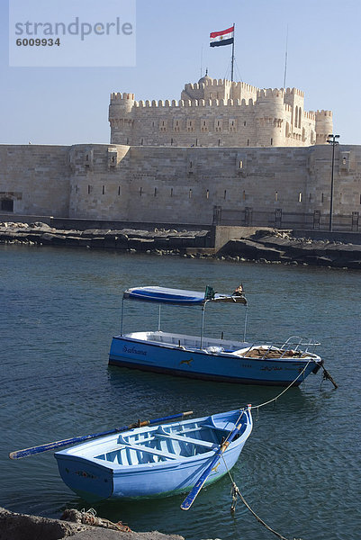 Fort und Hafen  Alexandria  Ägypten  Nordafrika  Afrika