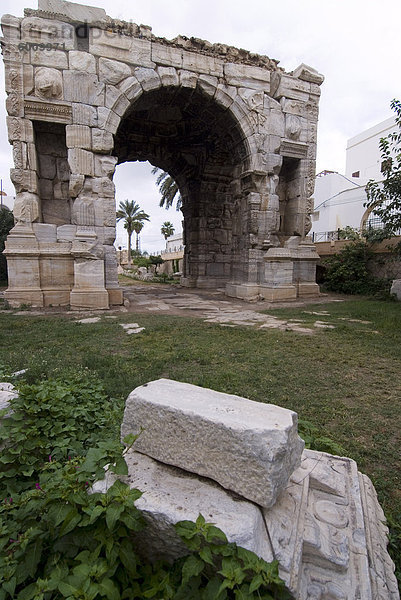 Bogen des Marcus Aurelius  römischer  Tripolis  Libyen  Nordafrika  Afrika