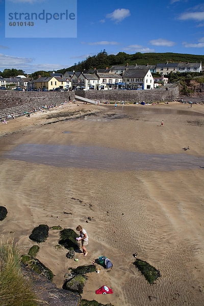 Dunmore East Strand  County Waterford  Munster  Irland  Europa