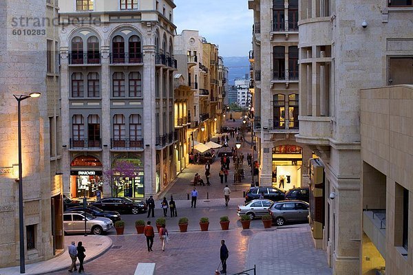 Geschäftigem Viertel  nahe der Place des Martyrs  Beirut  Libanon  Naher Osten