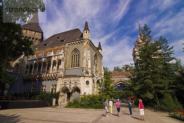 Burg Vajdahunyad  Budapest  Ungarn  Europa