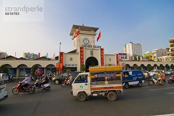 Der Zentralmarkt von Ho-Chi-Minh-Stadt (Saigon)  Vietnam  Indochina  Südostasien  Asien