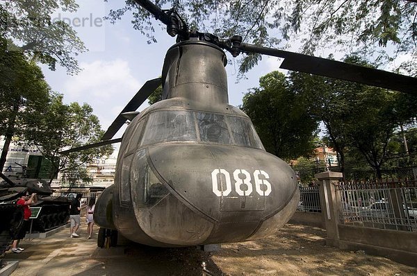 Riesen Hubschrauber an die Reste Kriegsmuseum  Ho-Chi-Minh-Stadt (Saigon)  Vietnam  Indochina  Südostasien  Asien