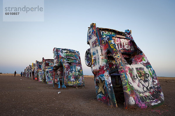 Cadillac Ranch  Amarillo  Texas  Vereinigte Staaten von Amerika  Nordamerika