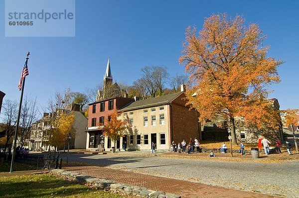 Ansicht der Stadt von Harpers Ferry  West Virginia  Vereinigte Staaten von Amerika  Nordamerika