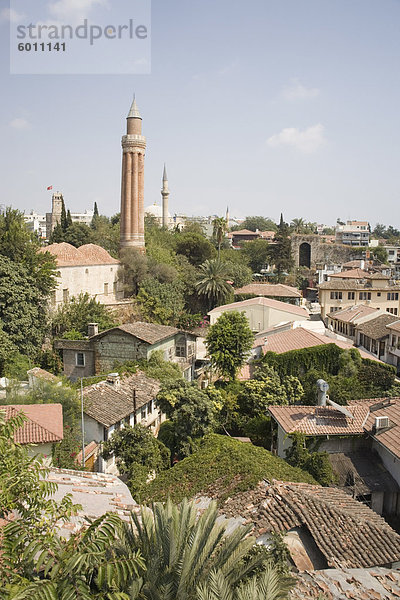 Altstadt  oberhalb des alten Hafens  Antalya  Türkei  Kleinasien  Eurasien