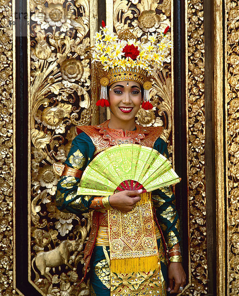 Porträt von einem Legong Tänzer  Bali  Indonesien  Südostasien  Asien
