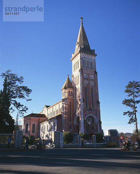 Dalat christlichen Kathedrale  Dalat  zentrales Hochland  Vietnam  Indochina  Südostasien  Asien