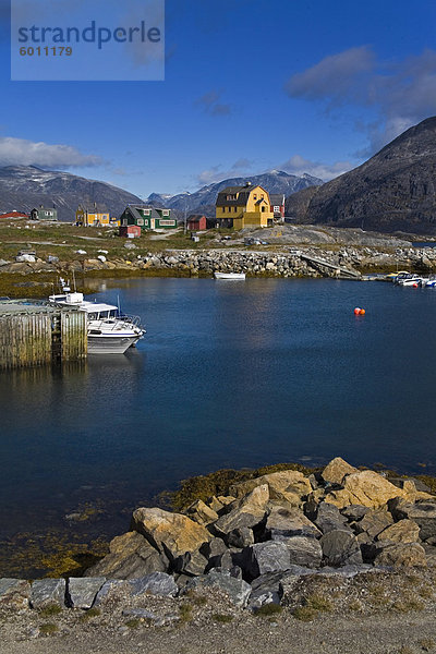 Hafen von Nanortalik  Insel von Qoornoq  Provinz Kitaa  Süden von Grönland  Dänemark  Polarregionen