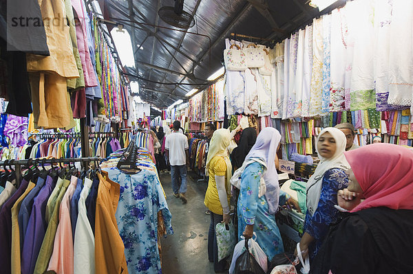 Indische Seidenmarkt  Georgetown  Penang  Malaysia  Südostasien  Asien