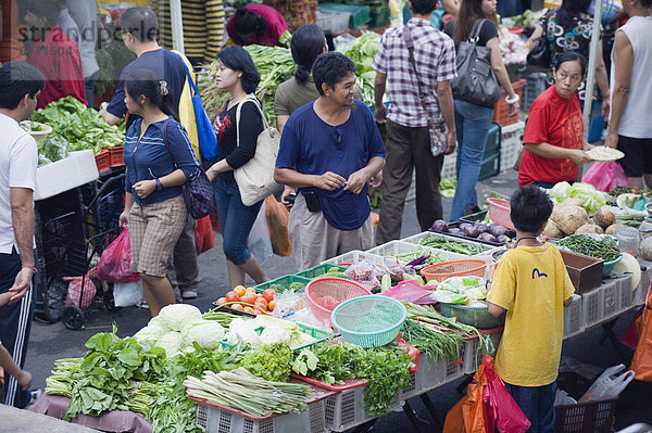 Bangsar Sonntagsmarkt  Kuala Lumpur  Malaysia  Südostasien  Asien