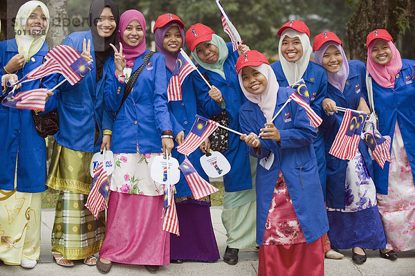 Unabhängigkeitstag feiern  Kuala Lumpur  Malaysia  Südostasien  Asien