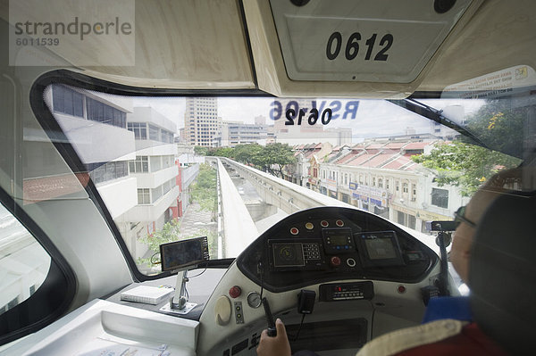 Einschienenbahn Treiber  Kuala Lumpur  Malaysia  Südostasien  Asien