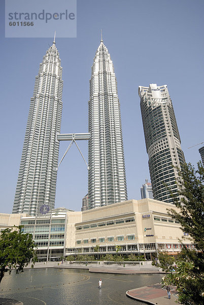 Petronas Twin Towers  eines der höchsten Gebäude in der Welt  Kuala Lumpur  Malaysia  Südostasien  Asien