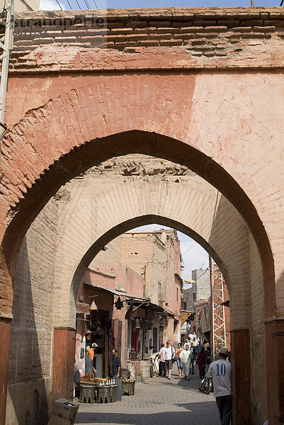 Suk Backstreets  Marrakesch  Marokko  Nordafrika  Afrika