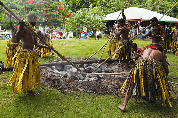 Feuer gehen  Beg Island  Fiji  Südsee  Pazifik