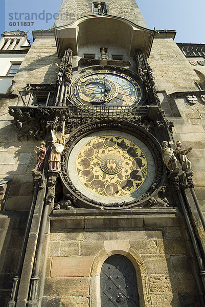 Astronomische Uhr  Stare Mesto  Prag  UNESCO World Heritage Site  Tschechische Republik  Europa