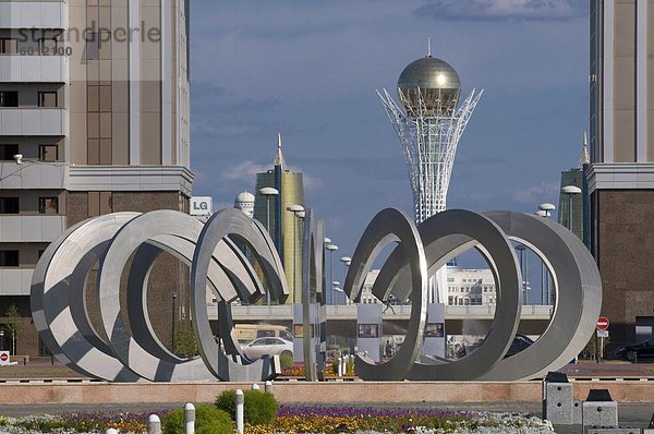 Kaz Munai Gas Gebäude  Astana  Kasachstan  Zentralasien  Asien
