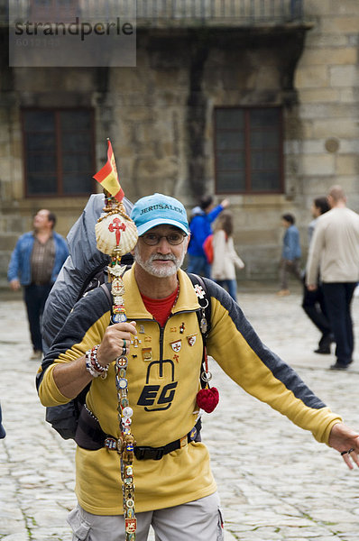 Pilger  Santiago De Compostela  Galicien  Spanien  Europa