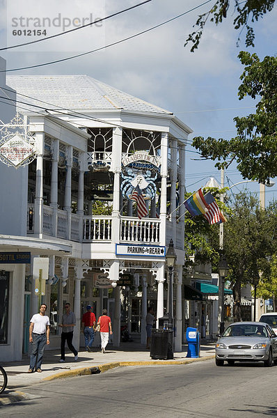 Kratzbürstig Dicks Bar und Restaurant  Duval Street  Key West  Florida  Vereinigte Staaten von Amerika  Nordamerika