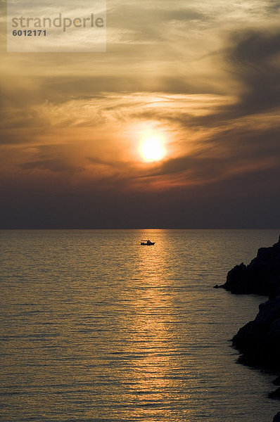 Europa Sonnenuntergang Griechenland Ionische Inseln