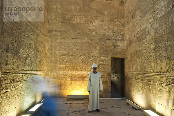 Tempel des Horus  Edfu  Ägypten  Nordafrika  Afrika