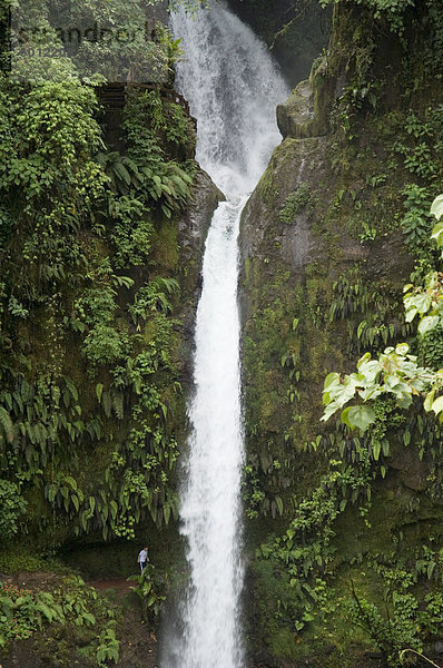 Der Frieden-Wasserfall an den Hängen des Poas Vulkan  Costa Rica  Zentralamerika
