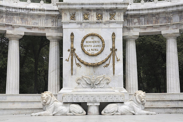 Hemiciclo ein Juarez  Benito Juarez Denkmal  Alameda  Mexico City  Mexiko  Nordamerika