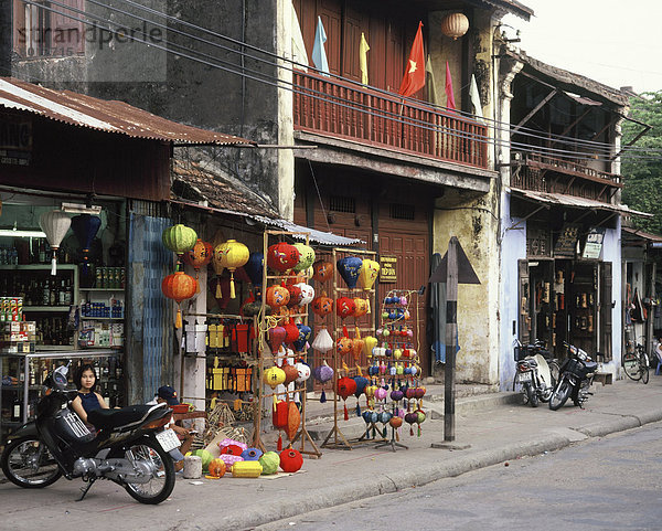 Ladenhäuser in Hoi an  Vietnam  Indochina  Südostasien  Asien & # 10